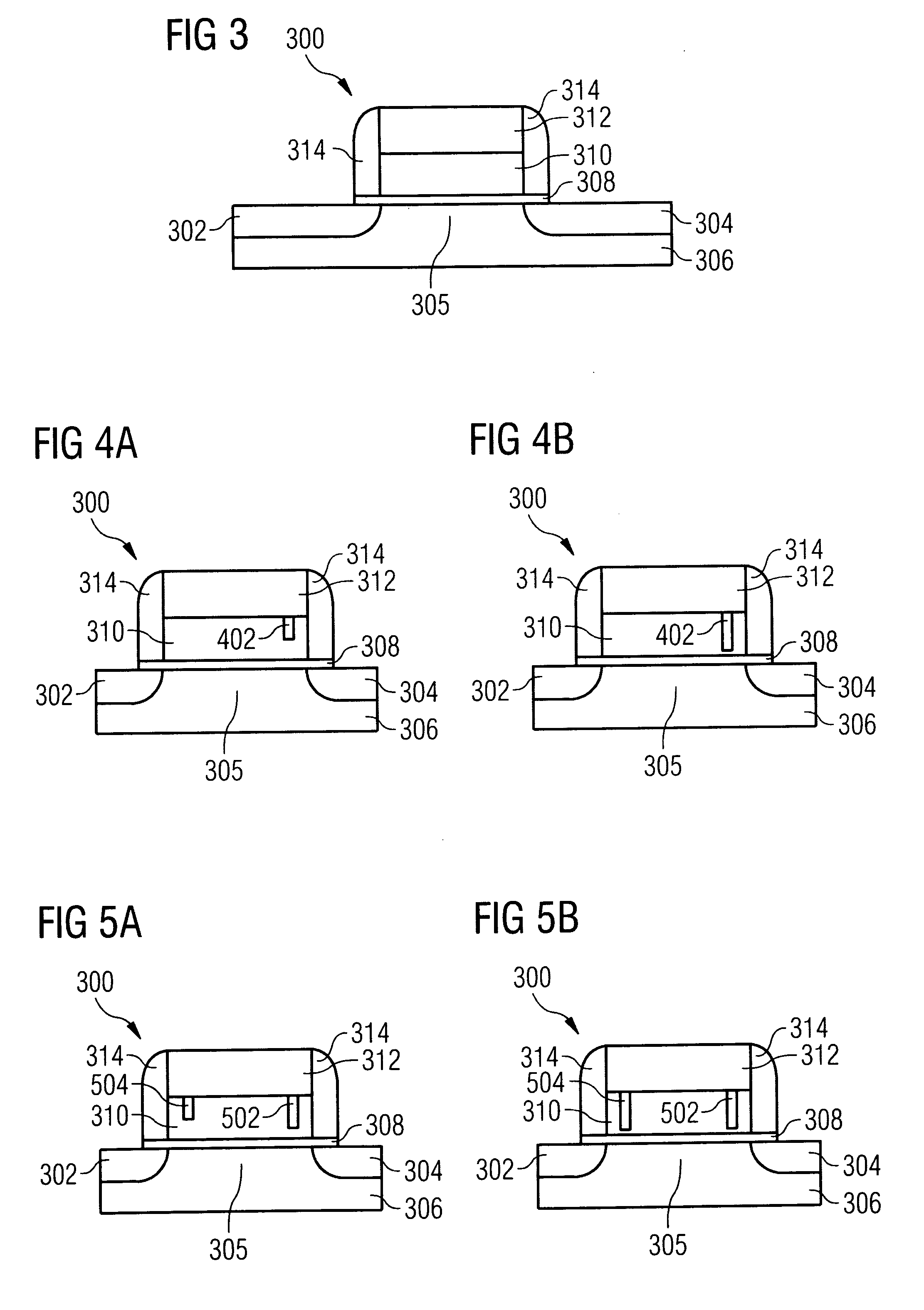 Modifiable gate stack memory element