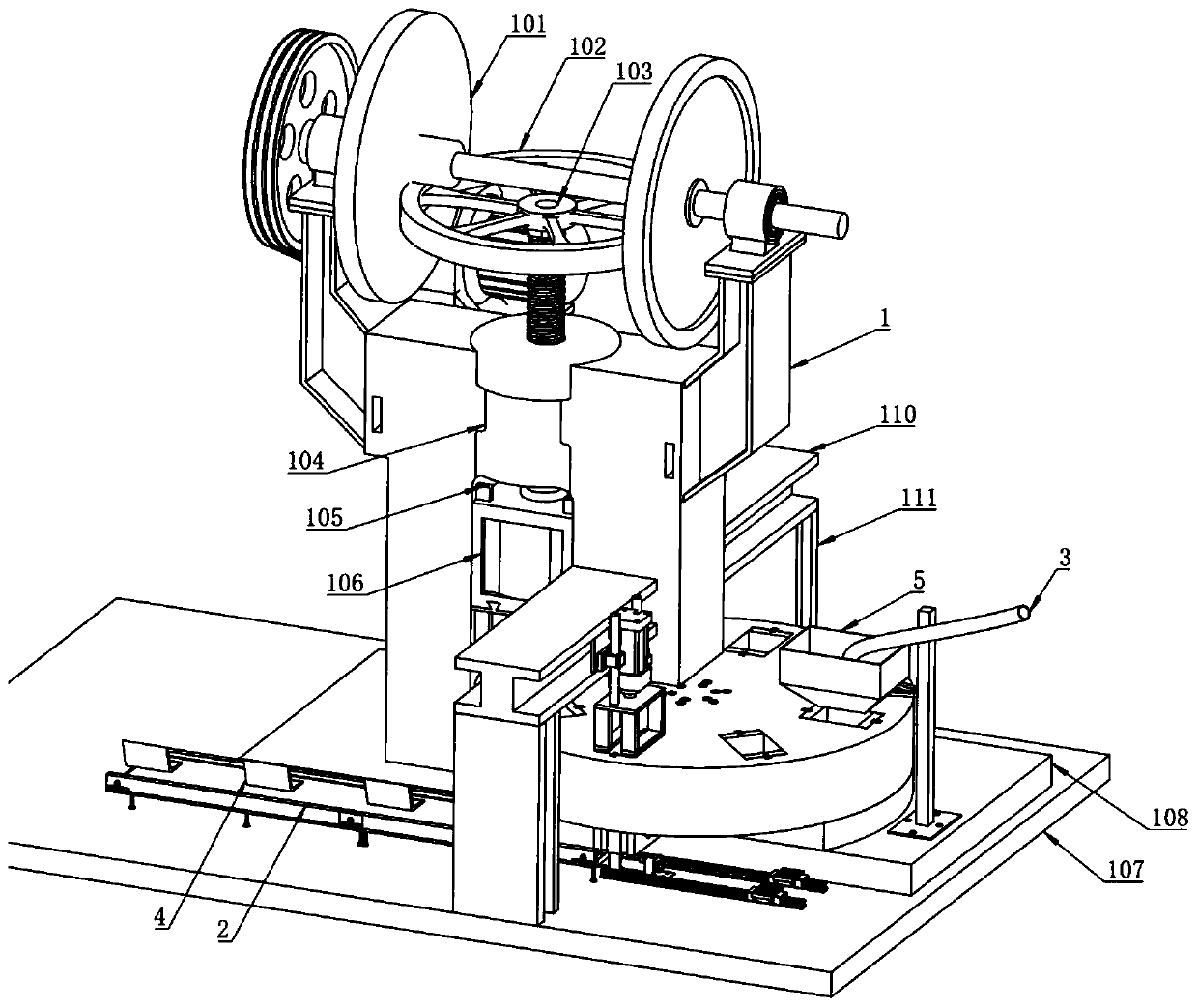 Novel corner guard plate machining equipment