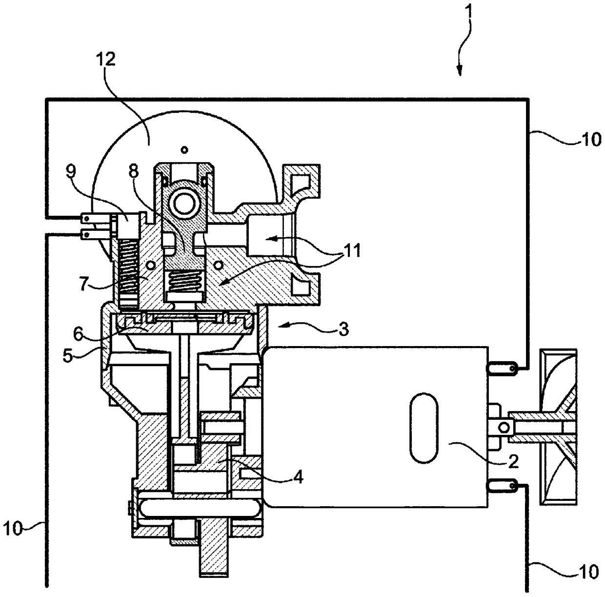 Compressor with pressure limitation