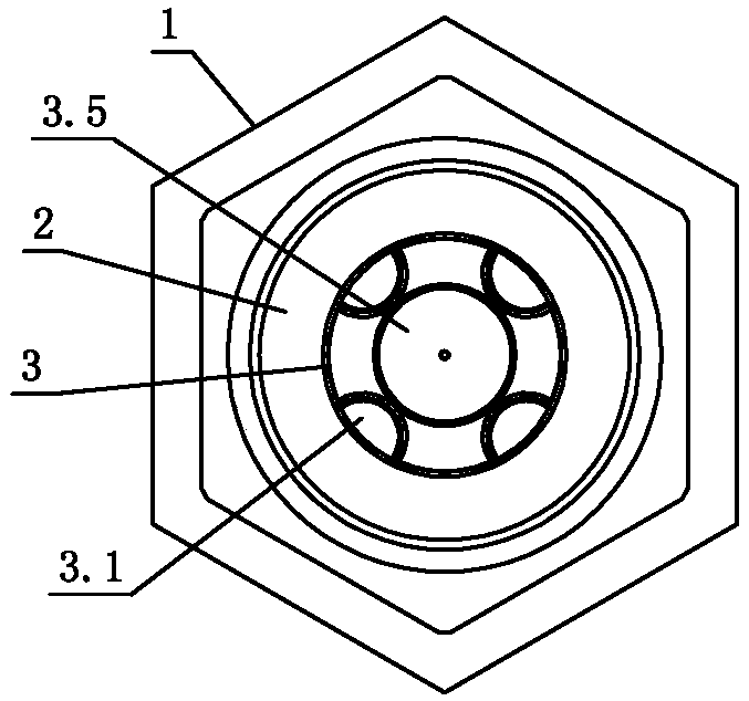 Comb type mixing nozzle of injection molding machine