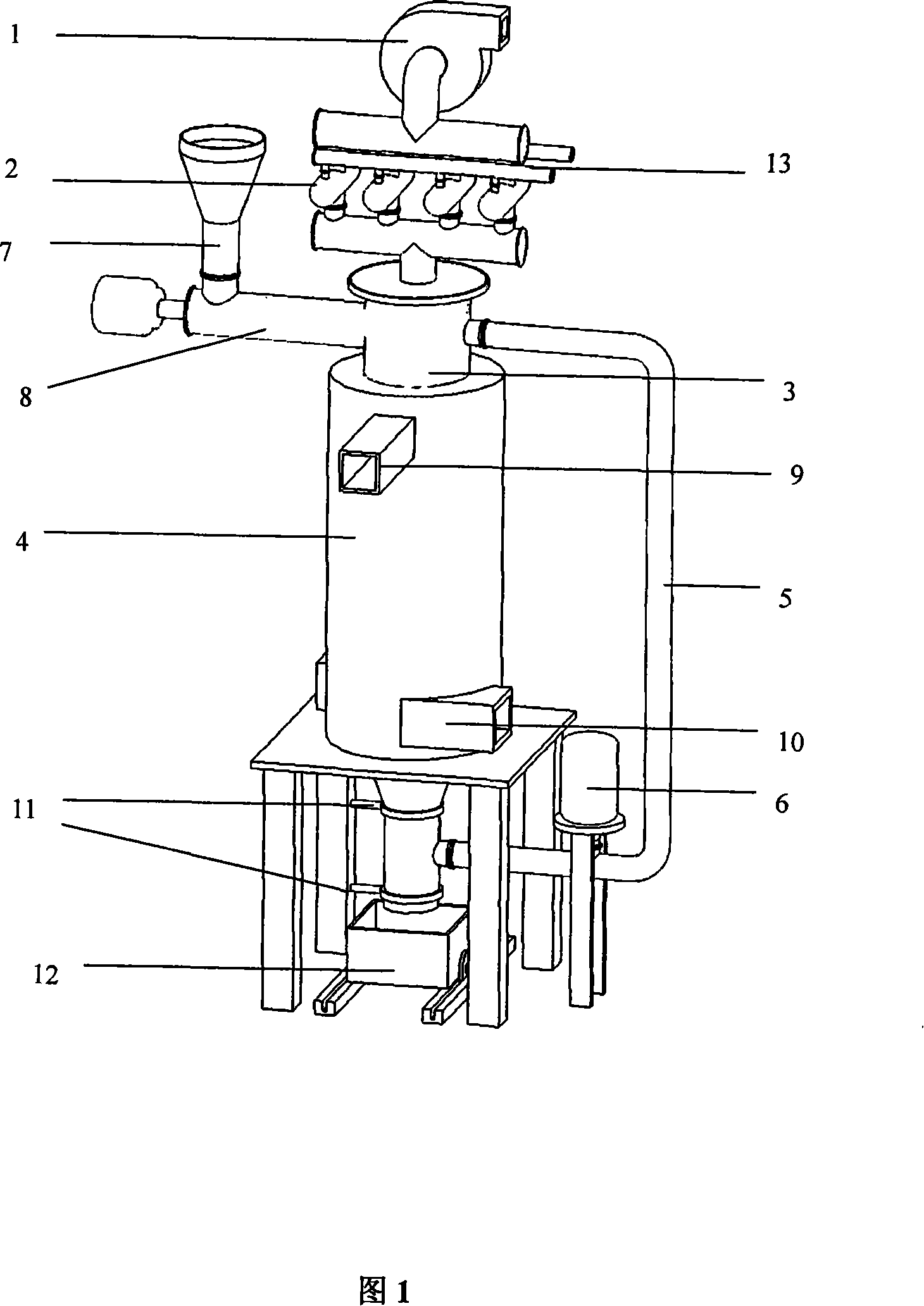 Magnesium metal reduction process using liquid calcium as reducing agent and device thereof