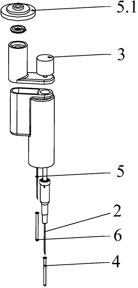 Real-time sampling device for detecting pressure of blood culture bottle