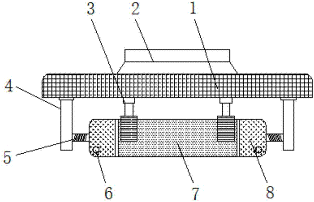 Roller rolling type municipal road line-coating device