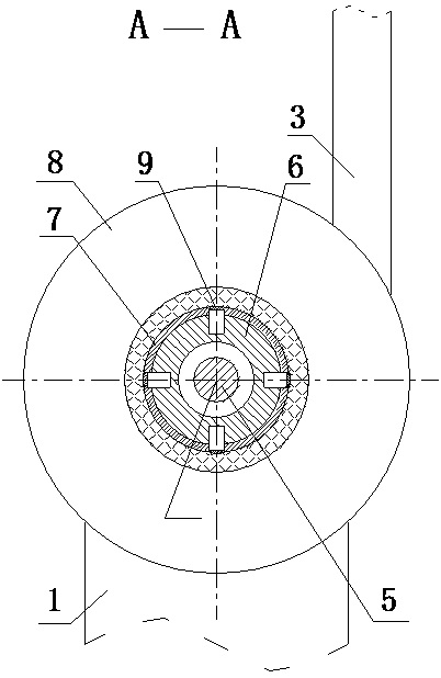 High-performance horizontal yarn carrying spindle for knitting special fibers of knitting machine