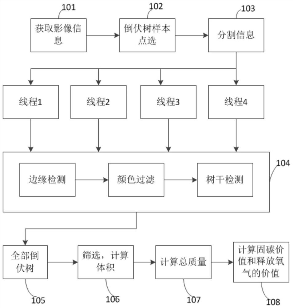 Method and equipment for evaluating urban tree ecosystem loss caused by typhoon