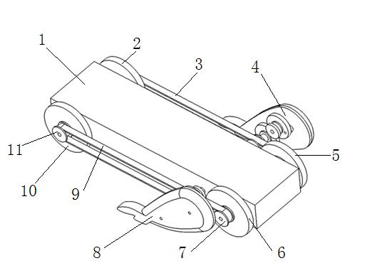 Bionic rat moving structure for memory training system for animals