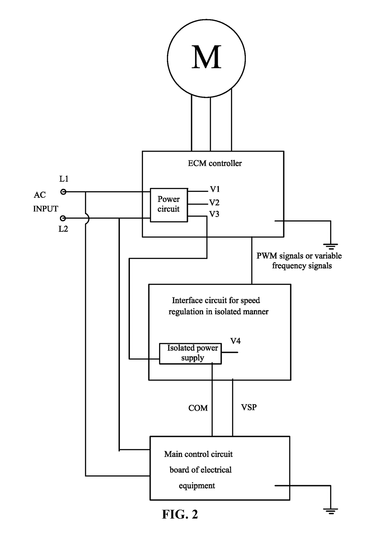 Interface circuit and electrical appliance system comprising the same