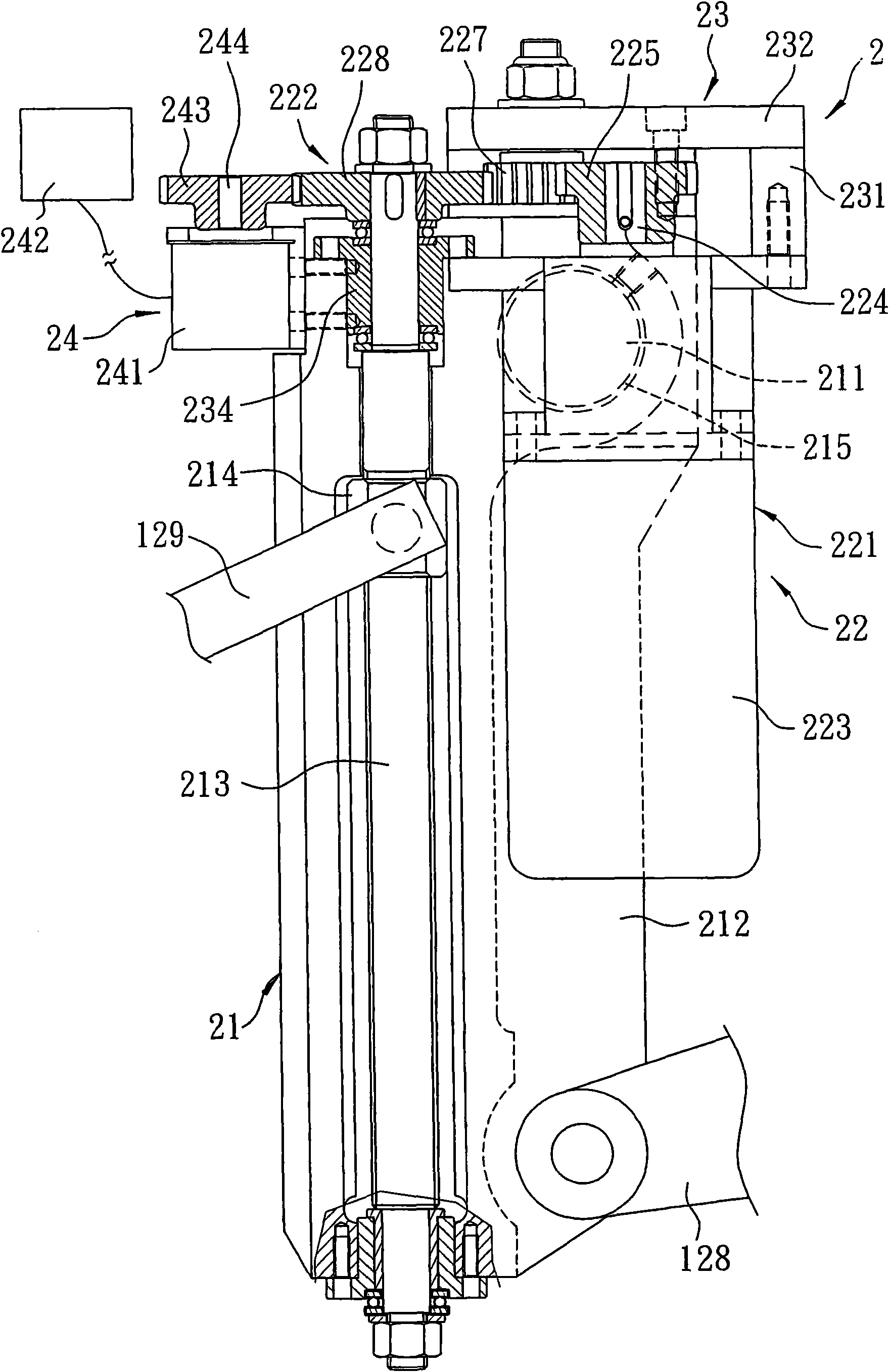 Regulator of feeding device of forged part forming machine