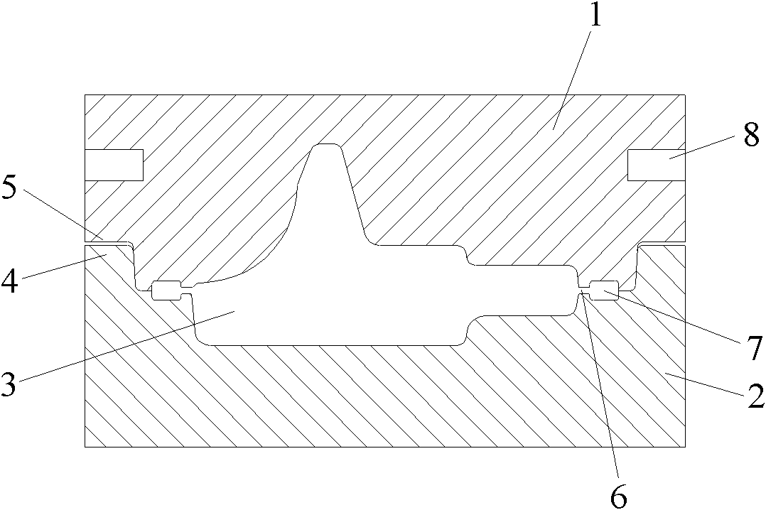 Forging and stamping die of brake cylinder seat