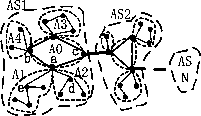 Simulation method and system for priority protocal of Internet large-scale route to open shortest path