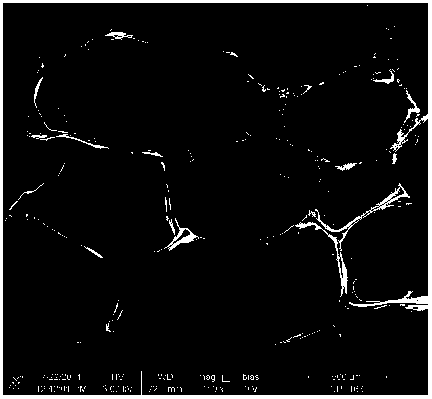 Method for wave absorbing material and application of wave absorbing material