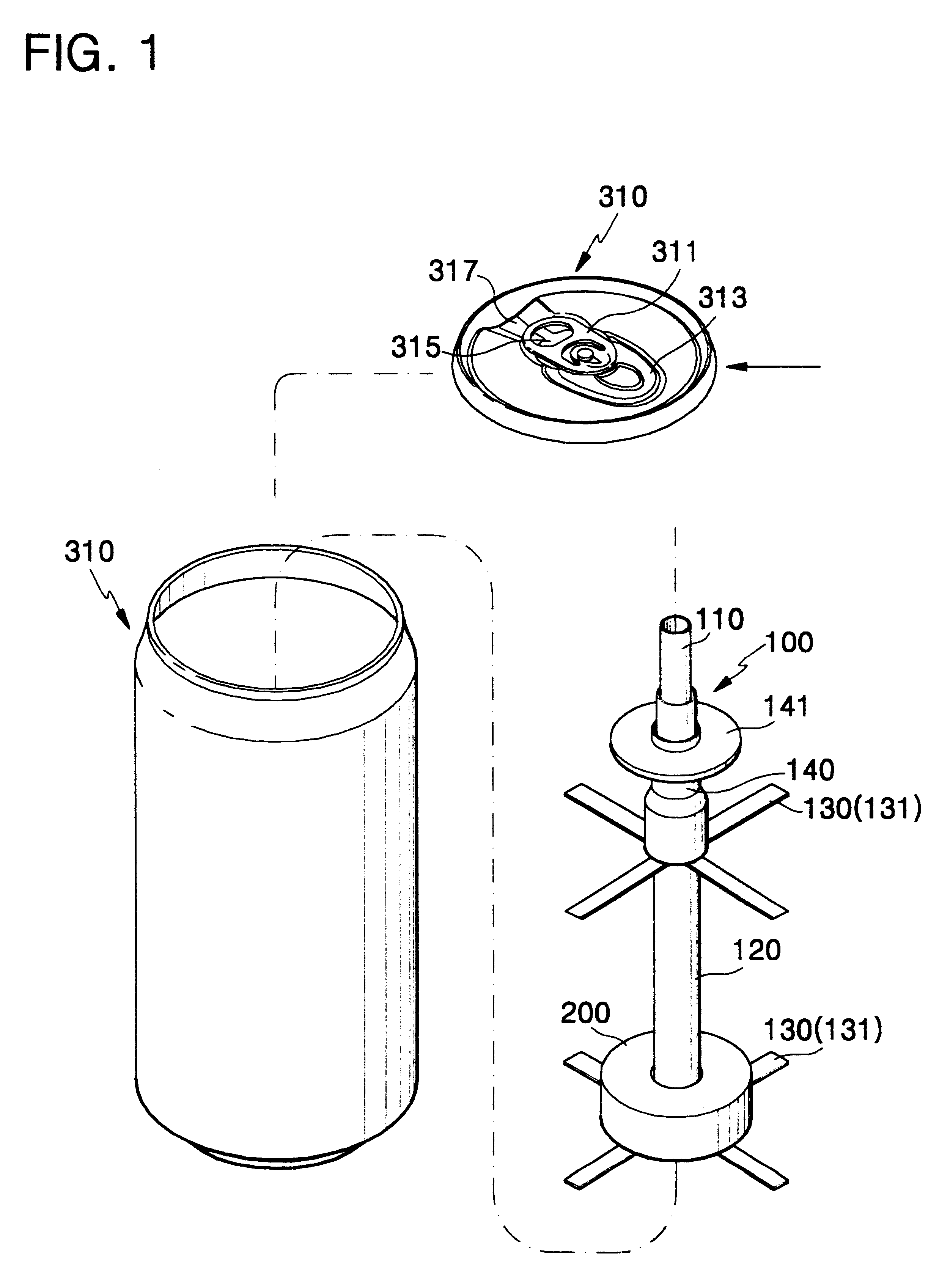 Drink instrument with internal straw