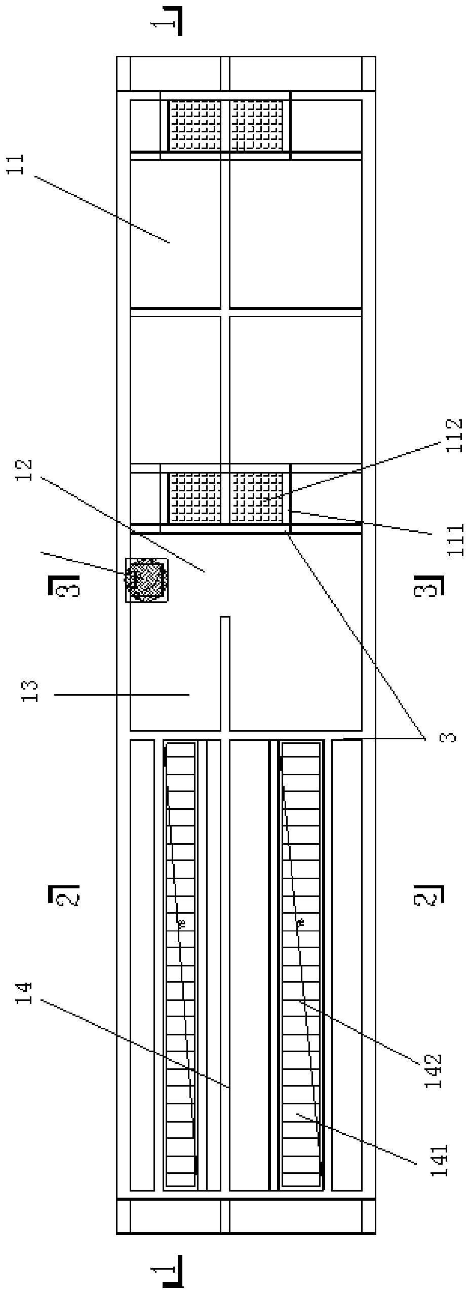 An underground comprehensive pipe corridor