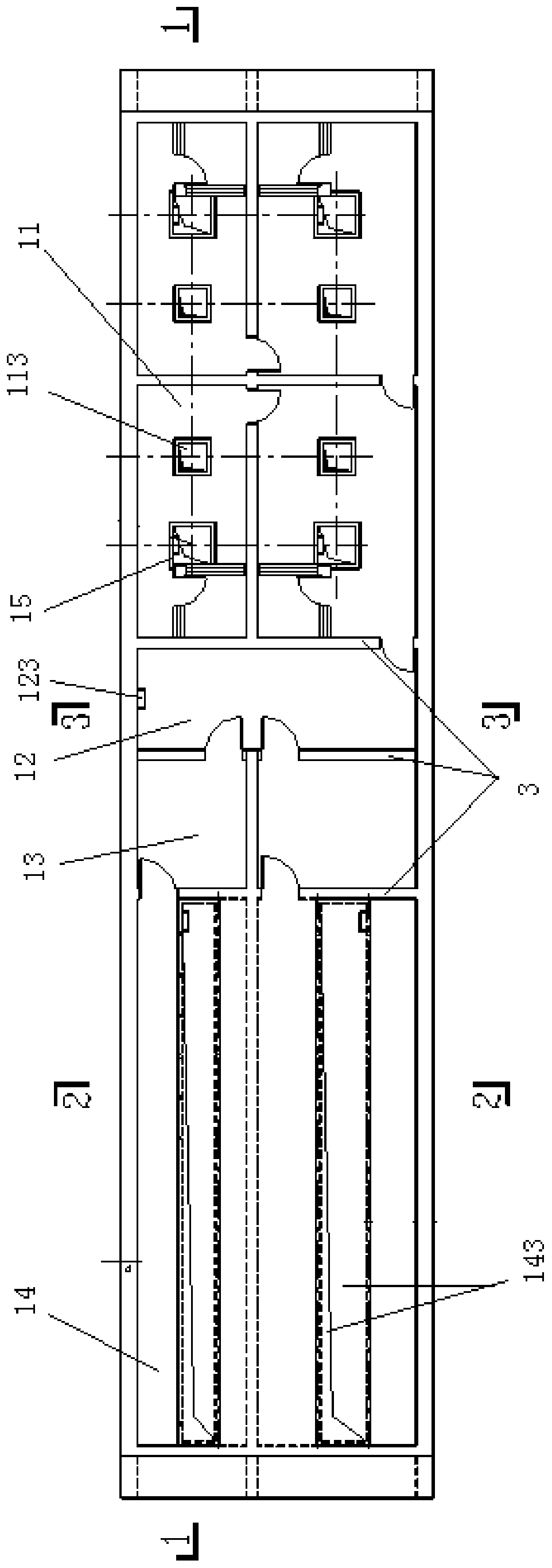 An underground comprehensive pipe corridor