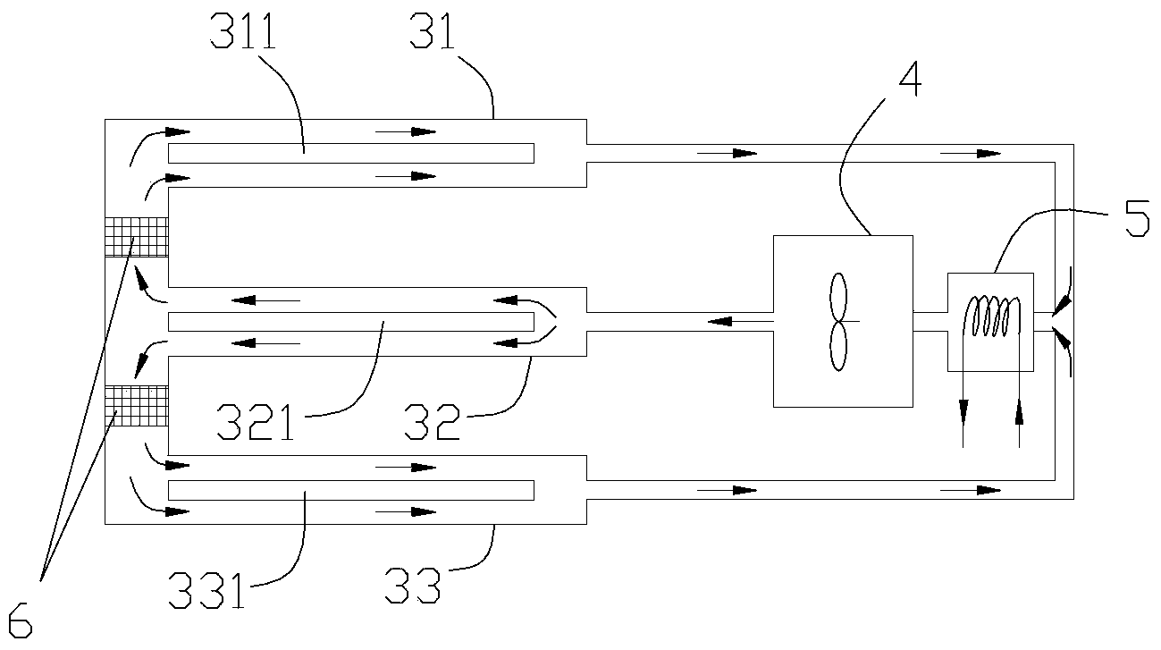 Forced air cooling method and device for isolated-phase enclosed busbar