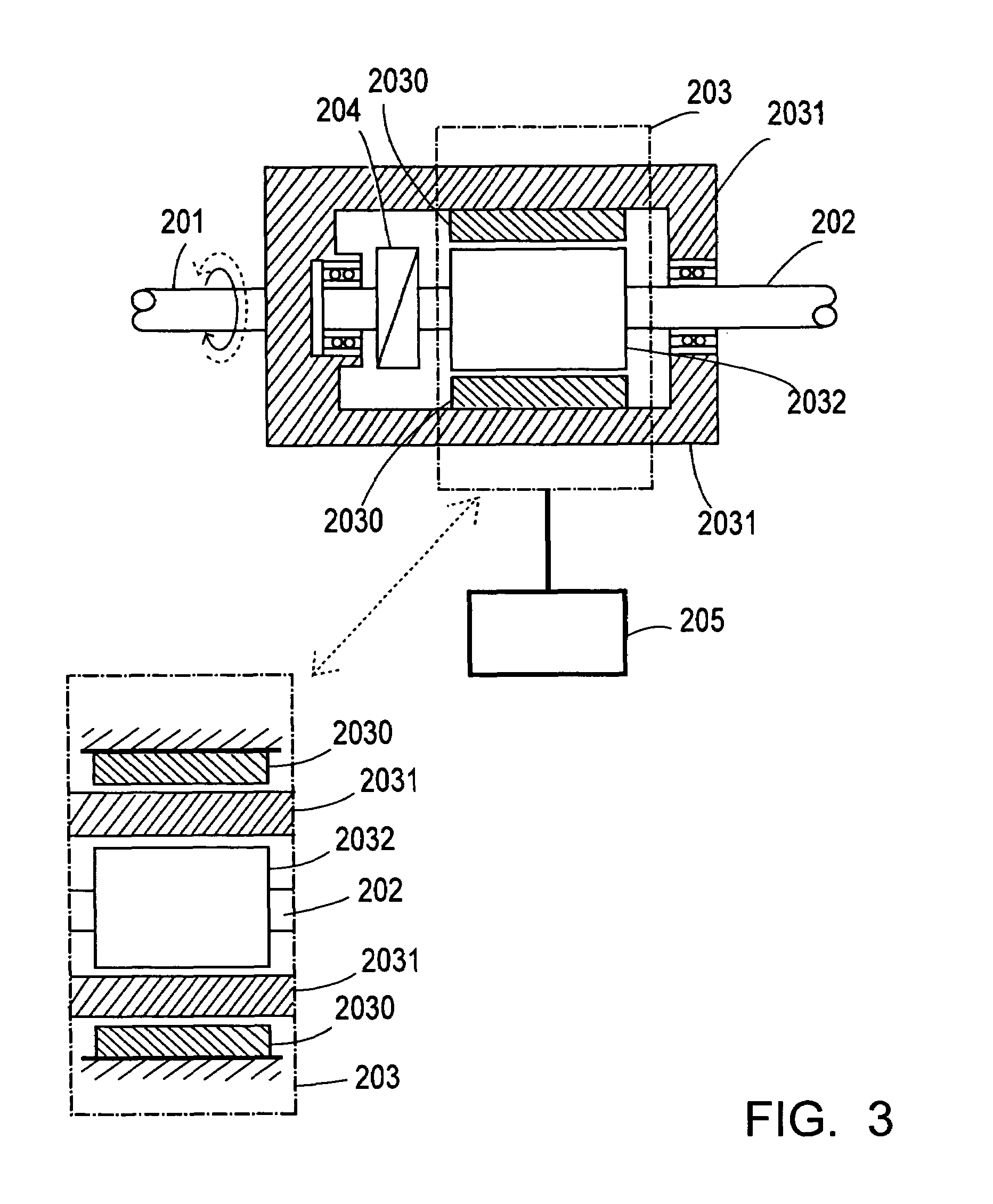 Bidirectional coupling device with variable transmission characteristics