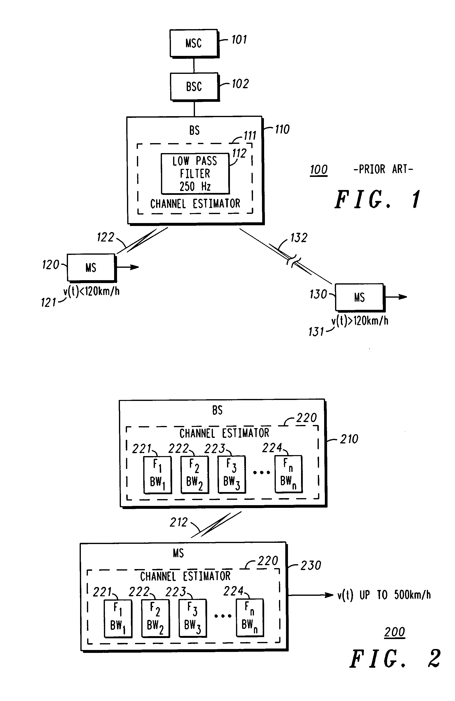 Channel estimator with extended channel bandwidth