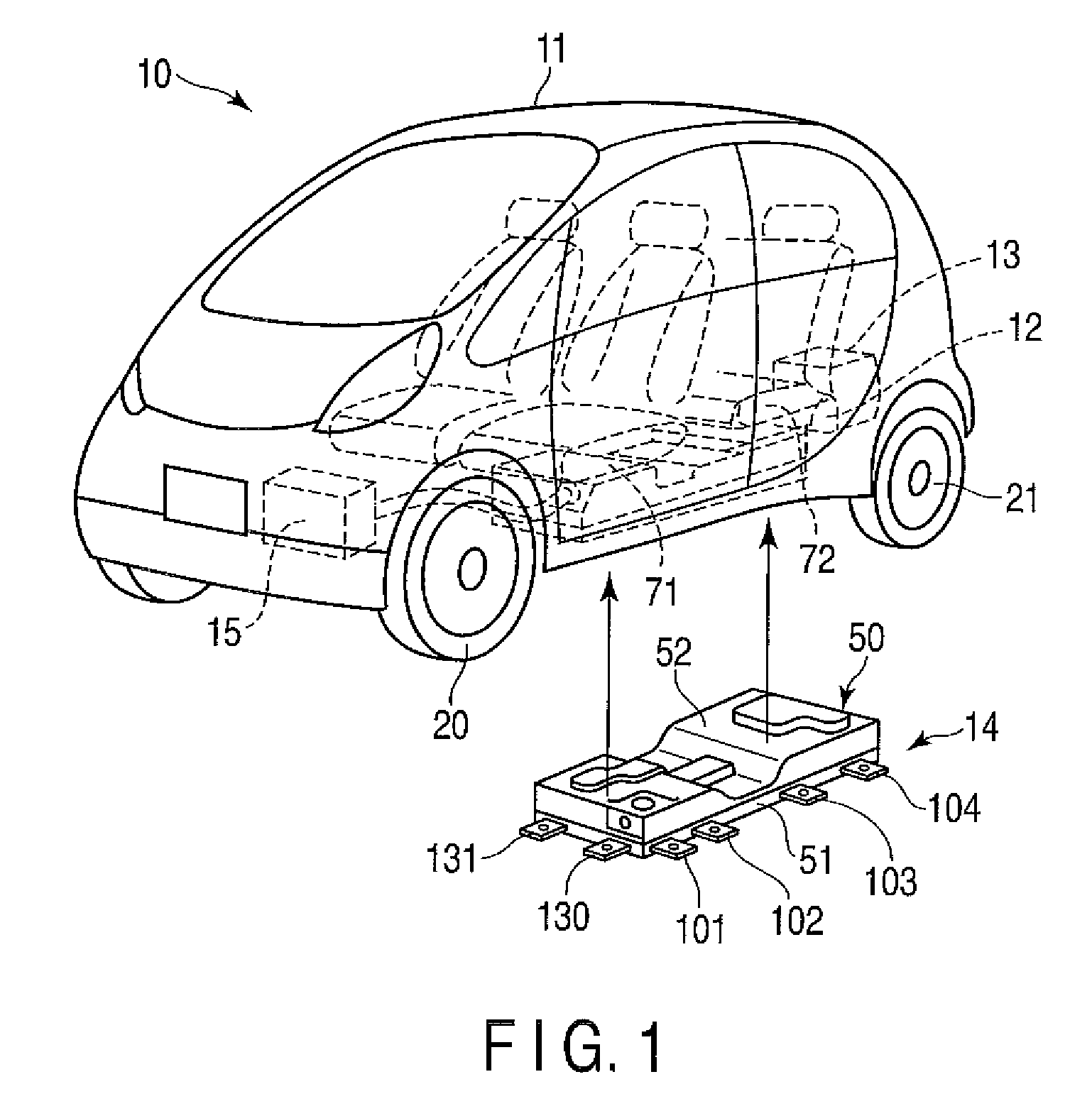 Battery unit mounting structure for electric vehicle