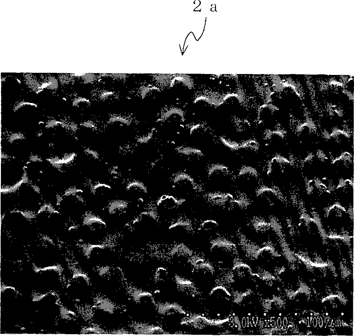 Polymer member having incompatible material maldistributed polymer layer and surface uneven tape or sheet made of the polymer member