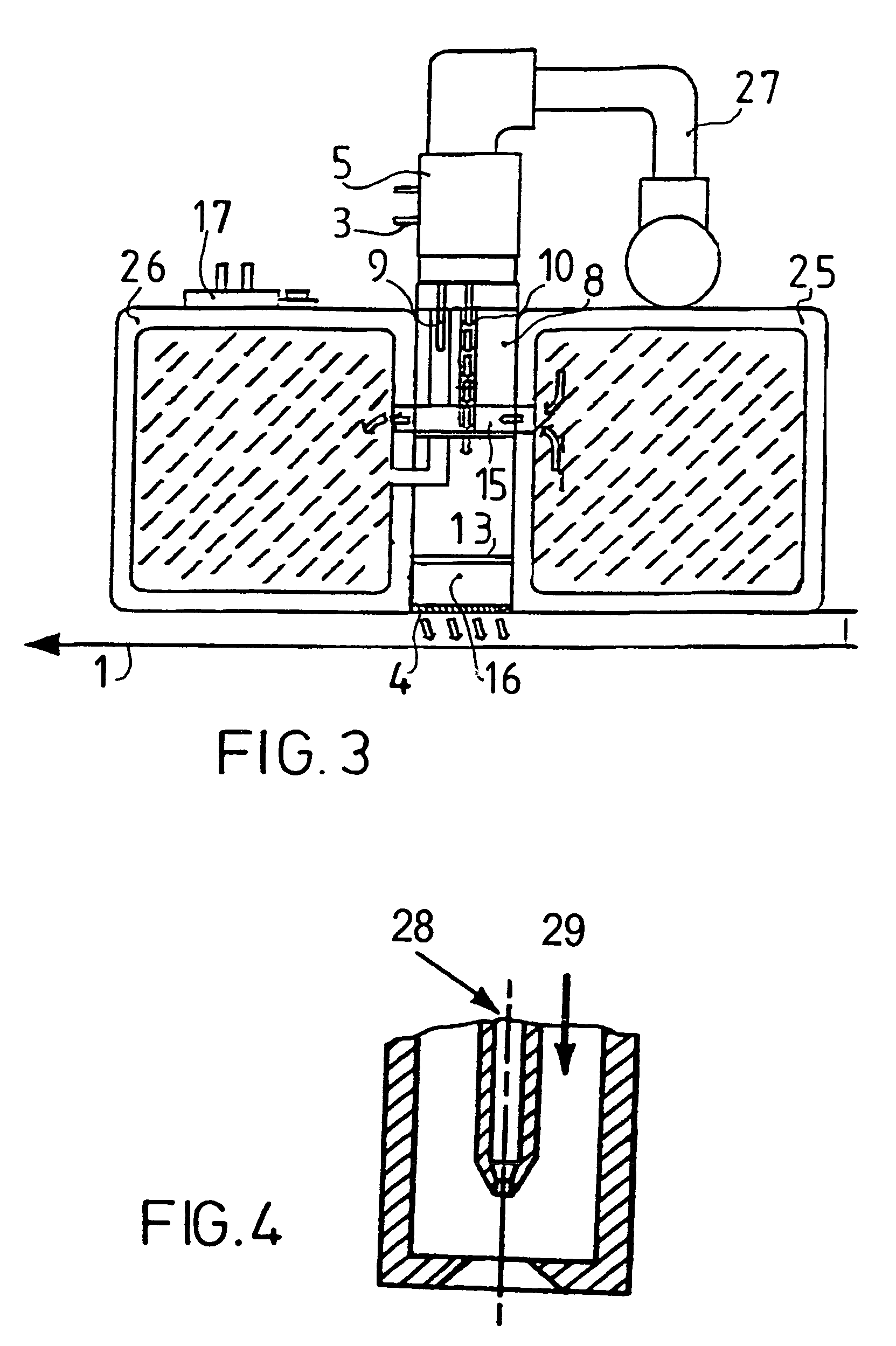 Method and assembly for moistening a moving web or paperboard