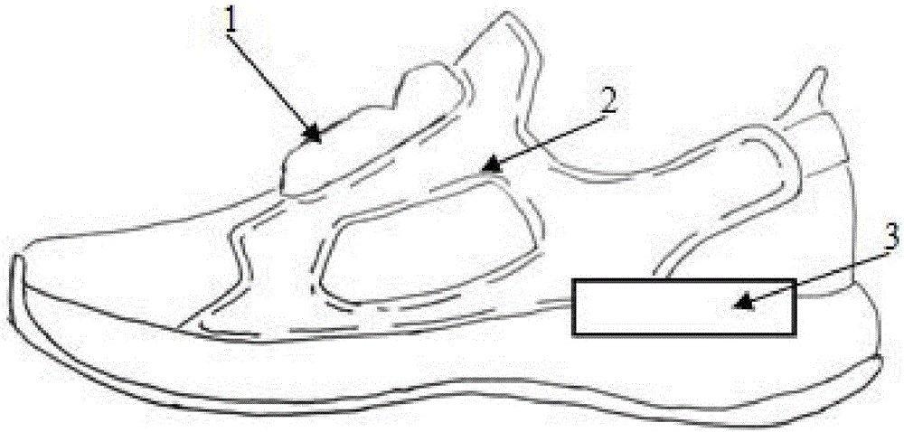 Full-automatic air bag type upper system and shoe wearing, shoe taking off and upper self-adaption method