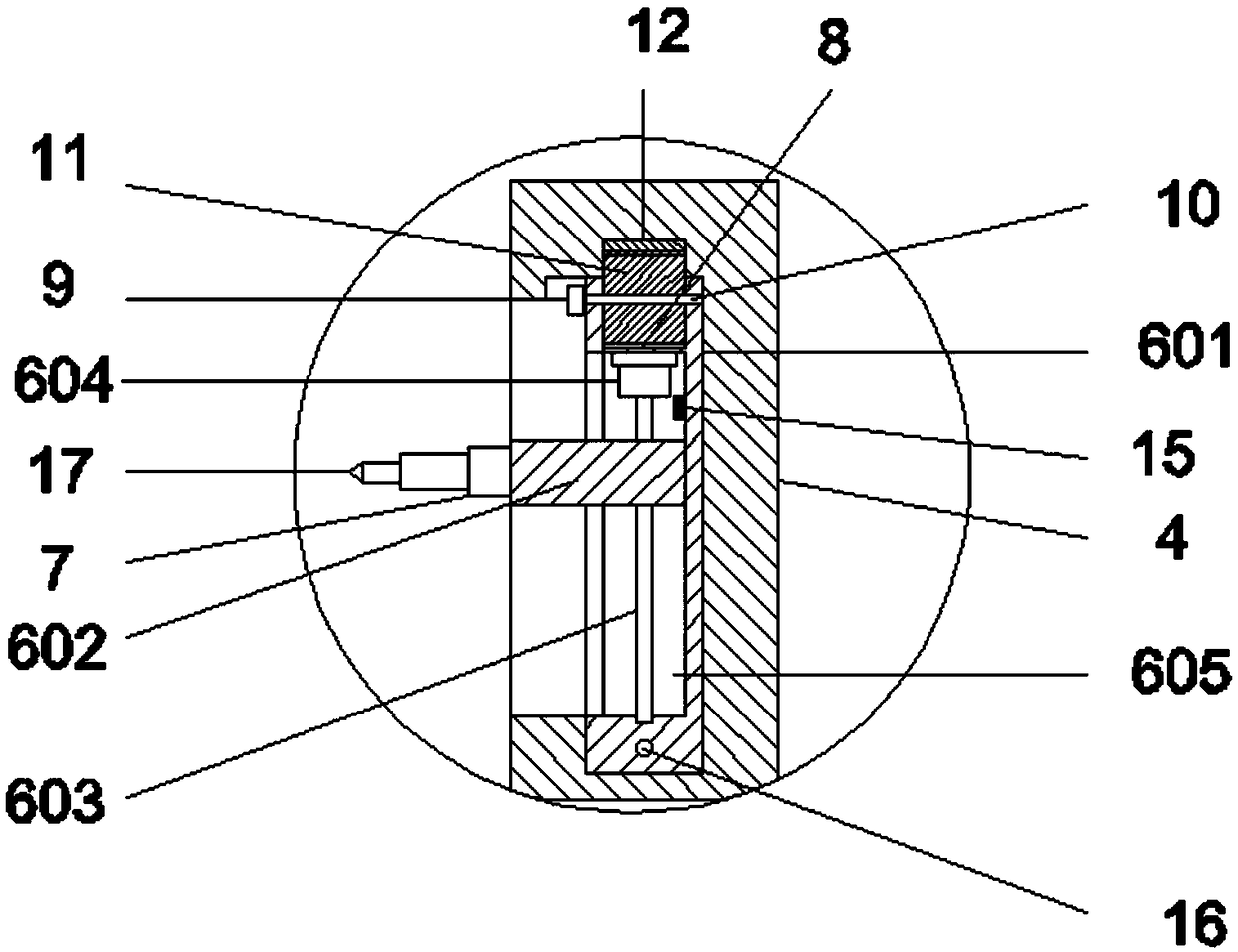 Chamfering device of automobile chassis supporting frame