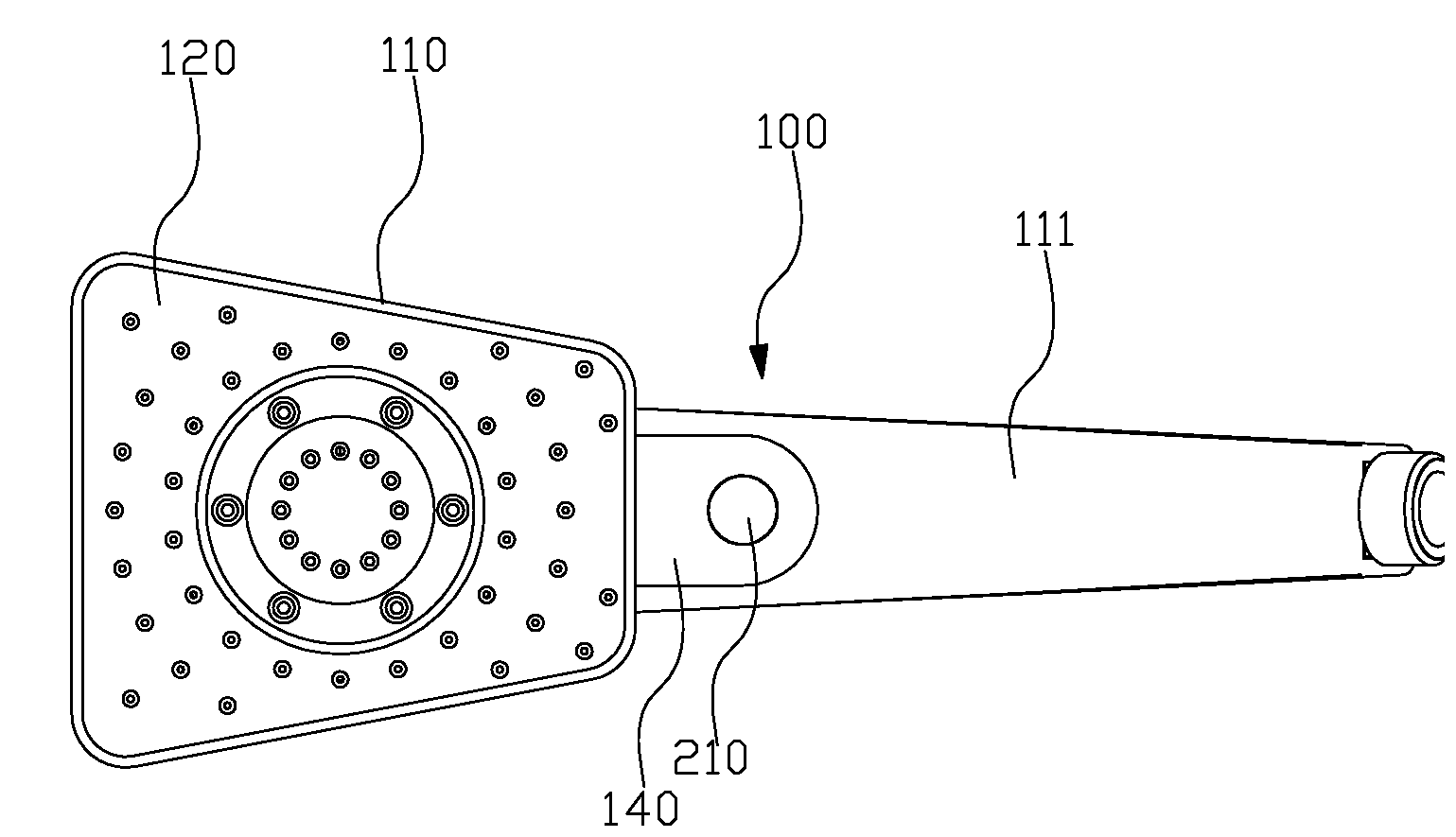 Button switching shower and its switching method