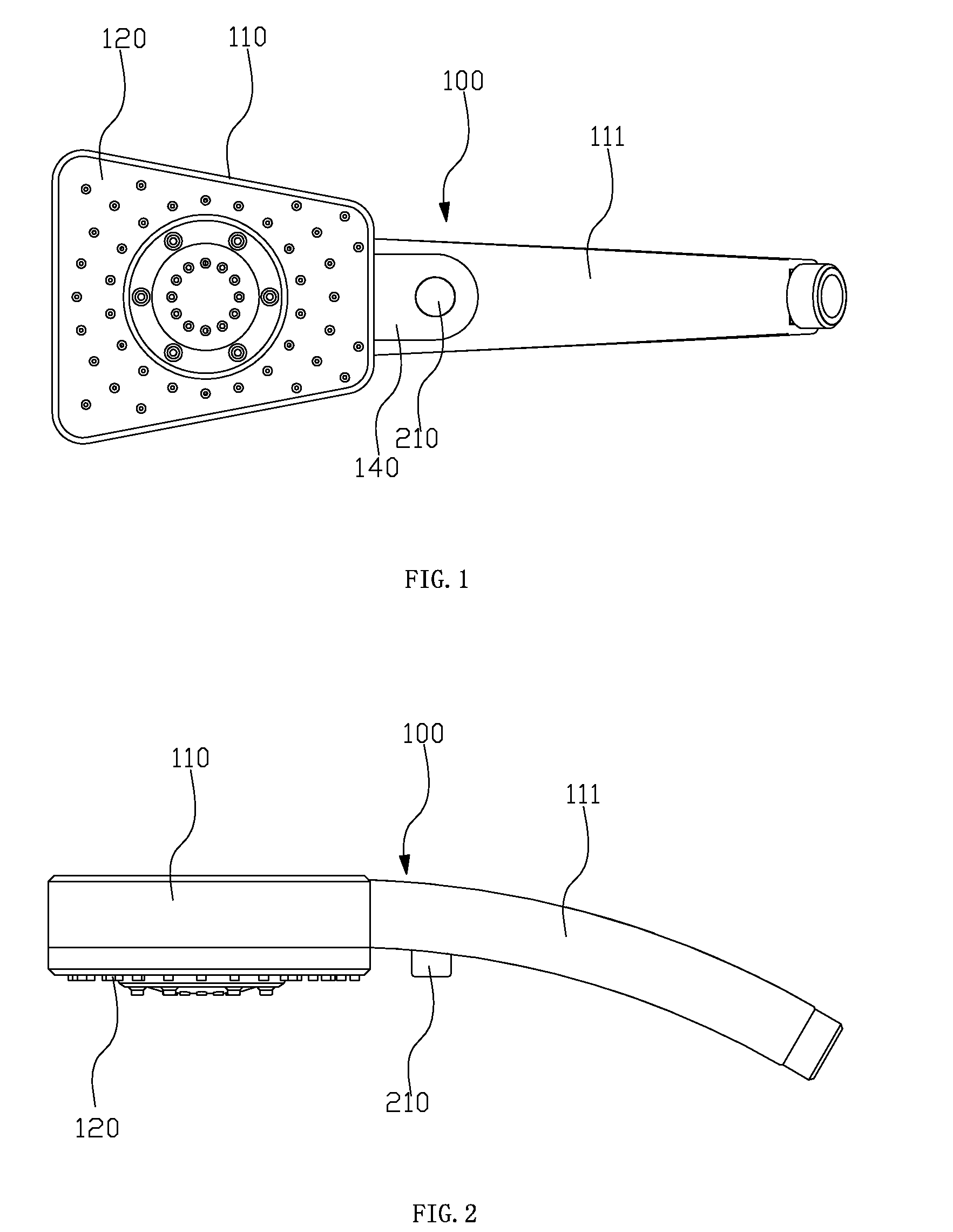 Button switching shower and its switching method