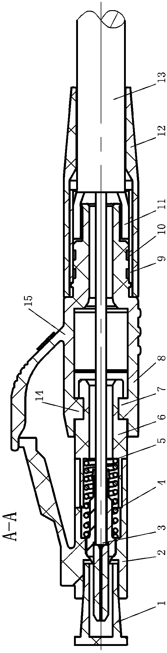 DLC (Digital Loop Carrier) optical fiber connector