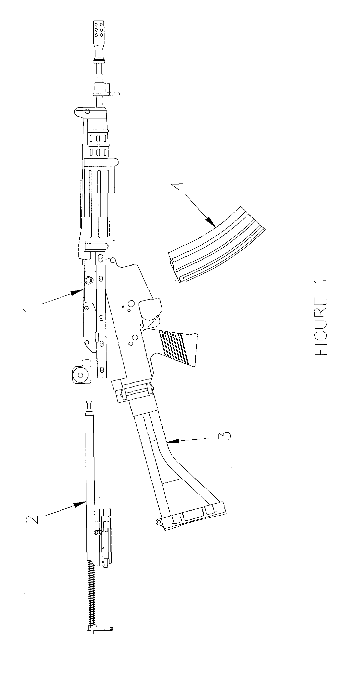 Rebound attenuation device for automatic firearms