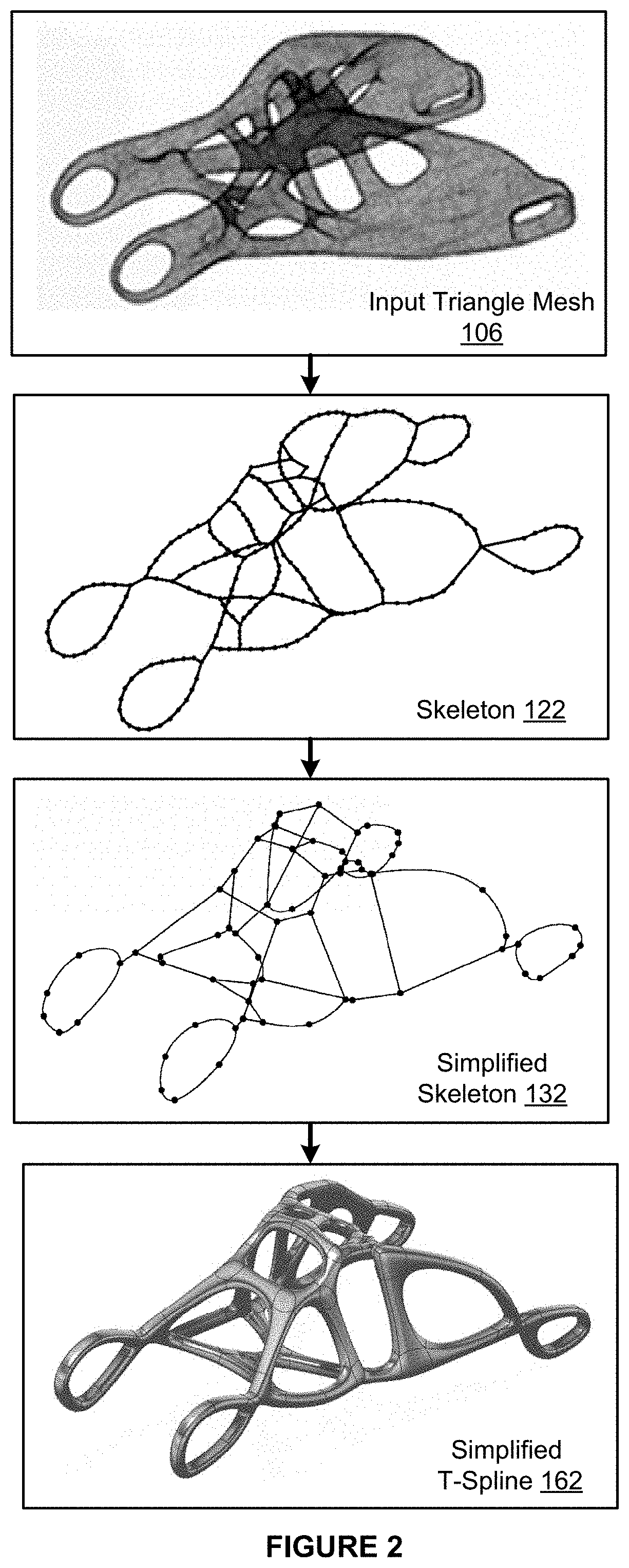 Techniques for generating stylized quad-meshes from tri-meshes