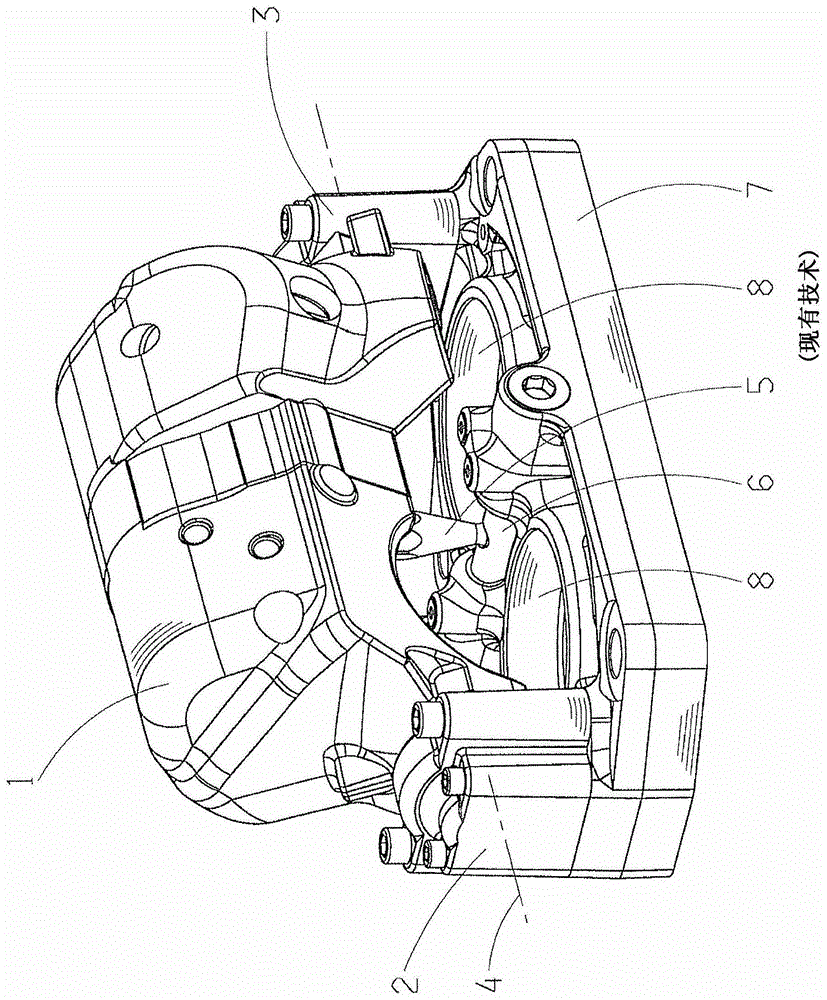 Adjusting device for hydrostatic modules