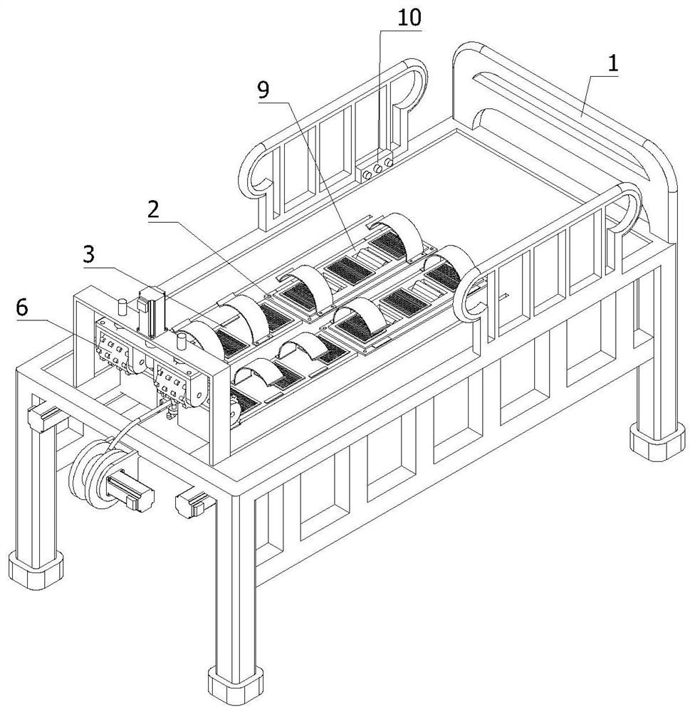 A special nursing bed for lower limb stimulation of bedridden patients and using method thereof