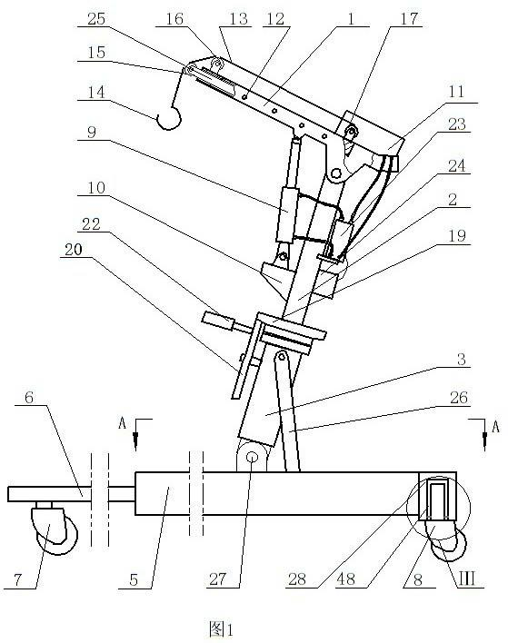 Special hoisting tool for replacing capacitor bank