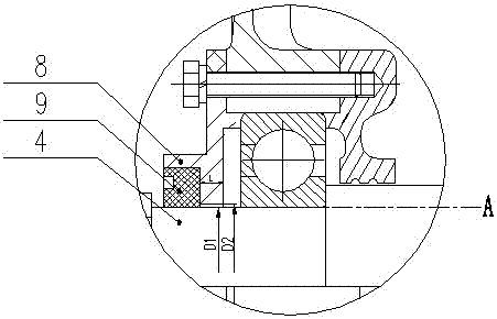 Composite explosion-proof three-phase asynchronous motor