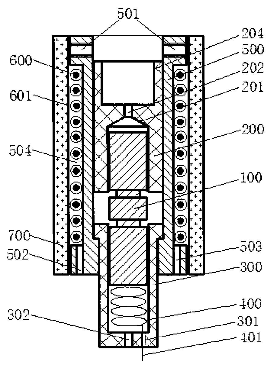 Interface between directly-heated metal capillary chromatography column and gas chromatograph