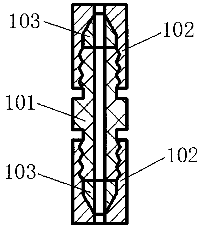 Interface between directly-heated metal capillary chromatography column and gas chromatograph