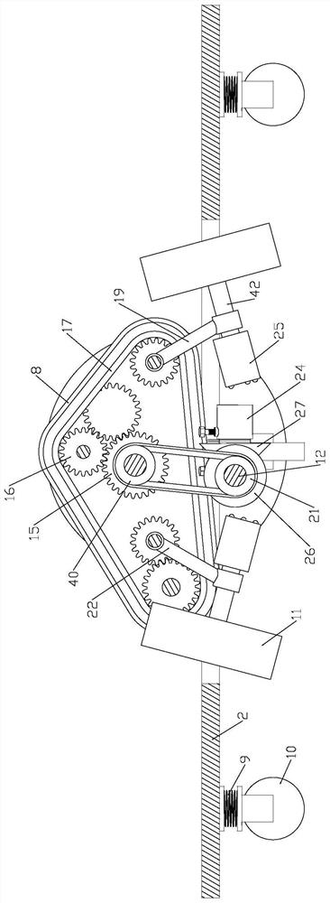 A storage agv with automatic lateral avoidance walking device after failure