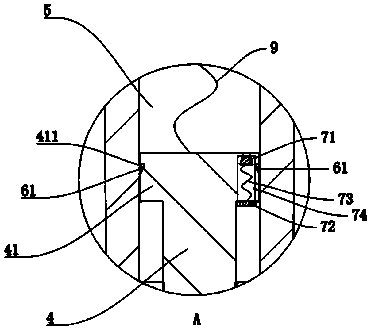 A mold for producing computer display base and its guiding structure