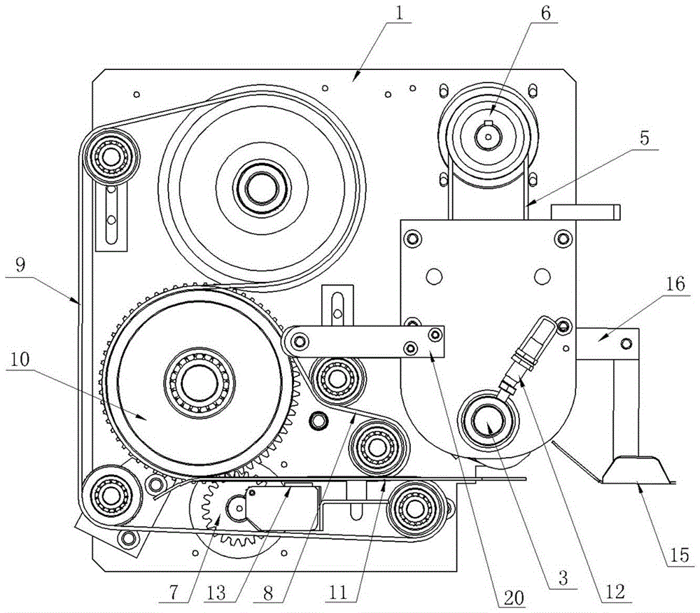 Full-automatic bag making machine handle feeding and cutting device