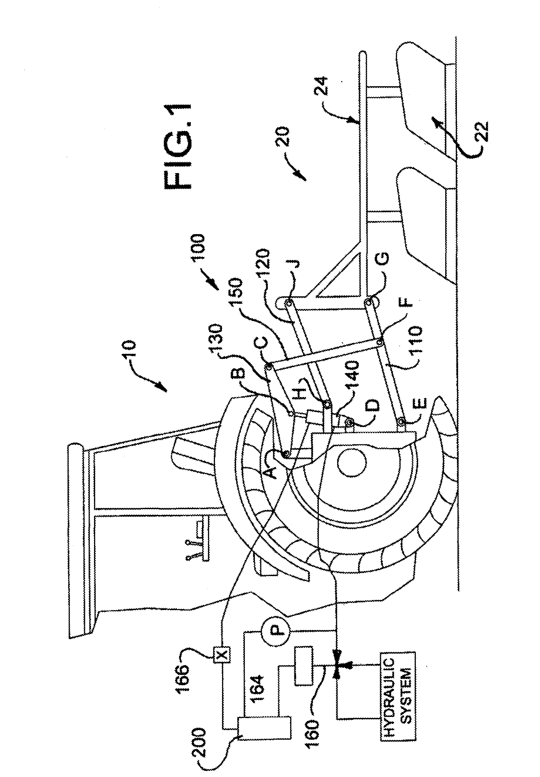 Implement weight and center of gravity determination based on hitch cylinder pressure