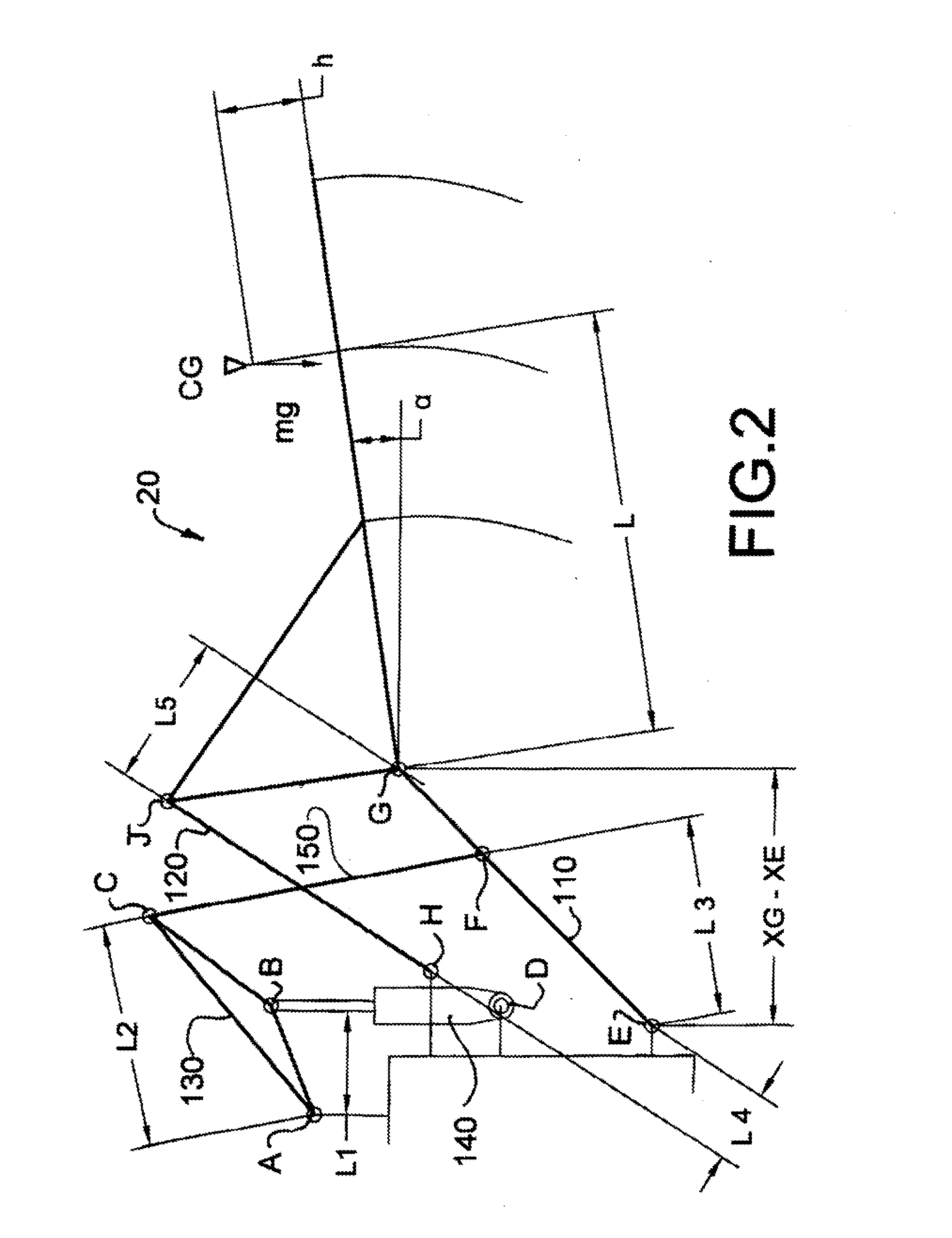 Implement weight and center of gravity determination based on hitch cylinder pressure