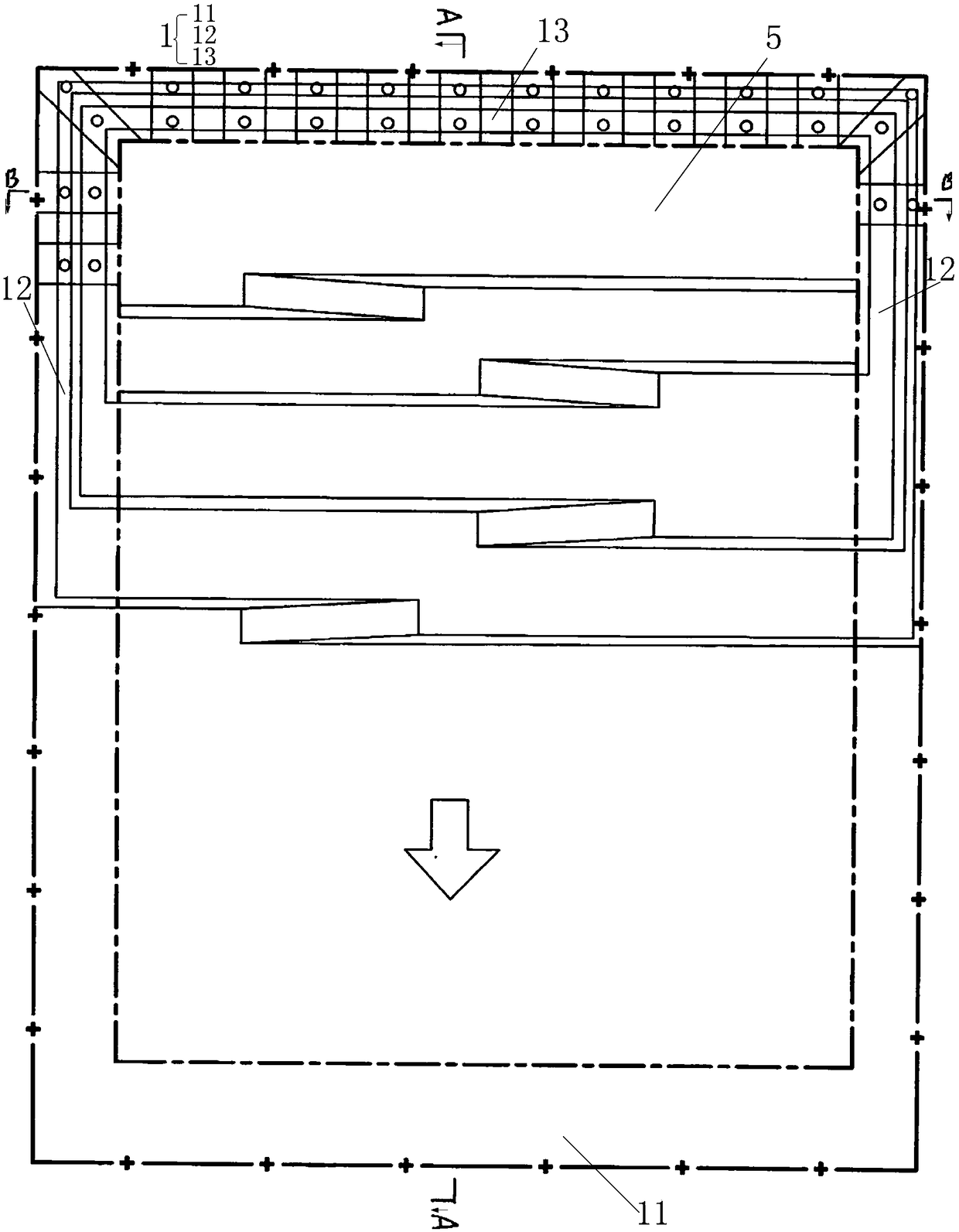 New method for mining open-pit mine sidewall mineral below construction