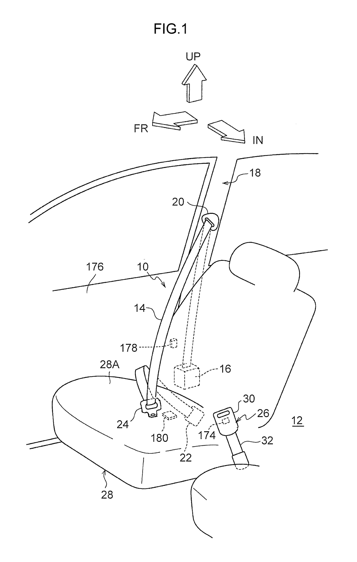 Webbing take-up device and seatbelt device