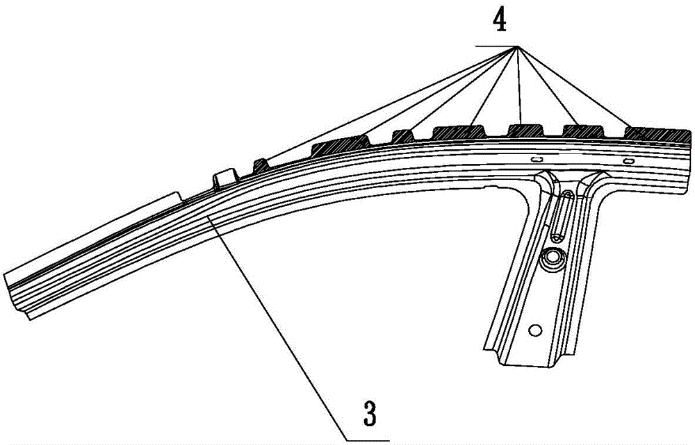 Side wall inner plate