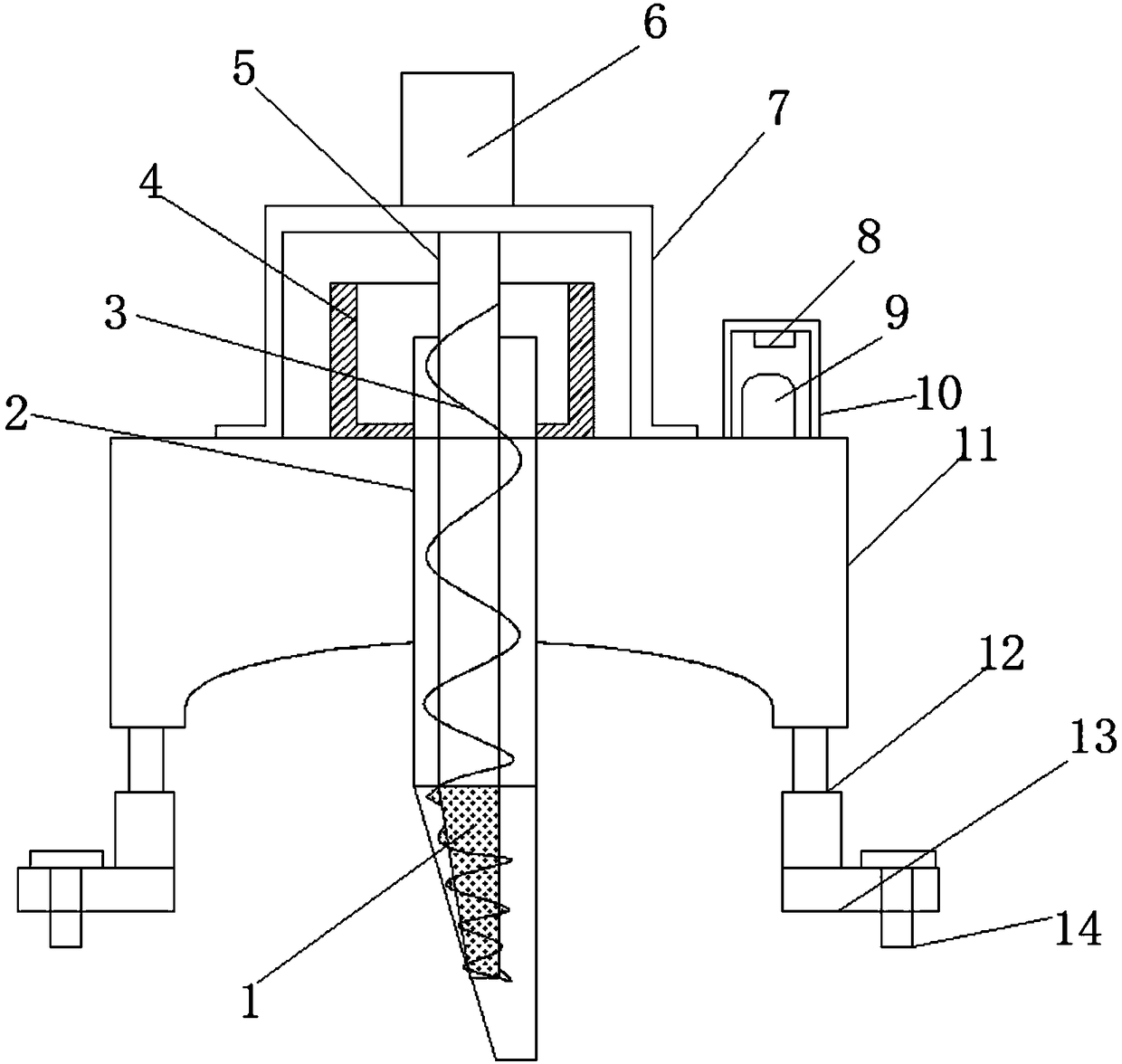 Novel rotating sucking device