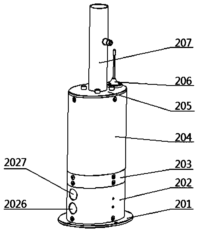 Driving warning device used on highway in hazy day and mounting and operation methods of warning device