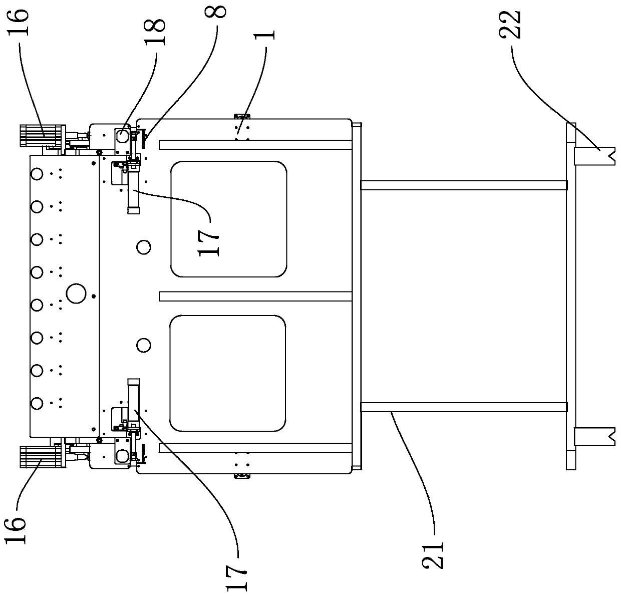 Auxiliary welding fixing device for supplementary corners of cooker panel