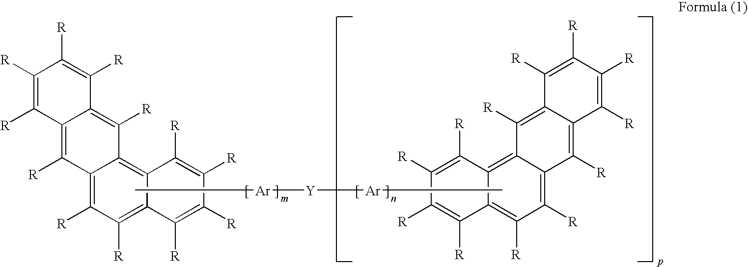 Benzanthracene derivatives for organic electroluminescent devices