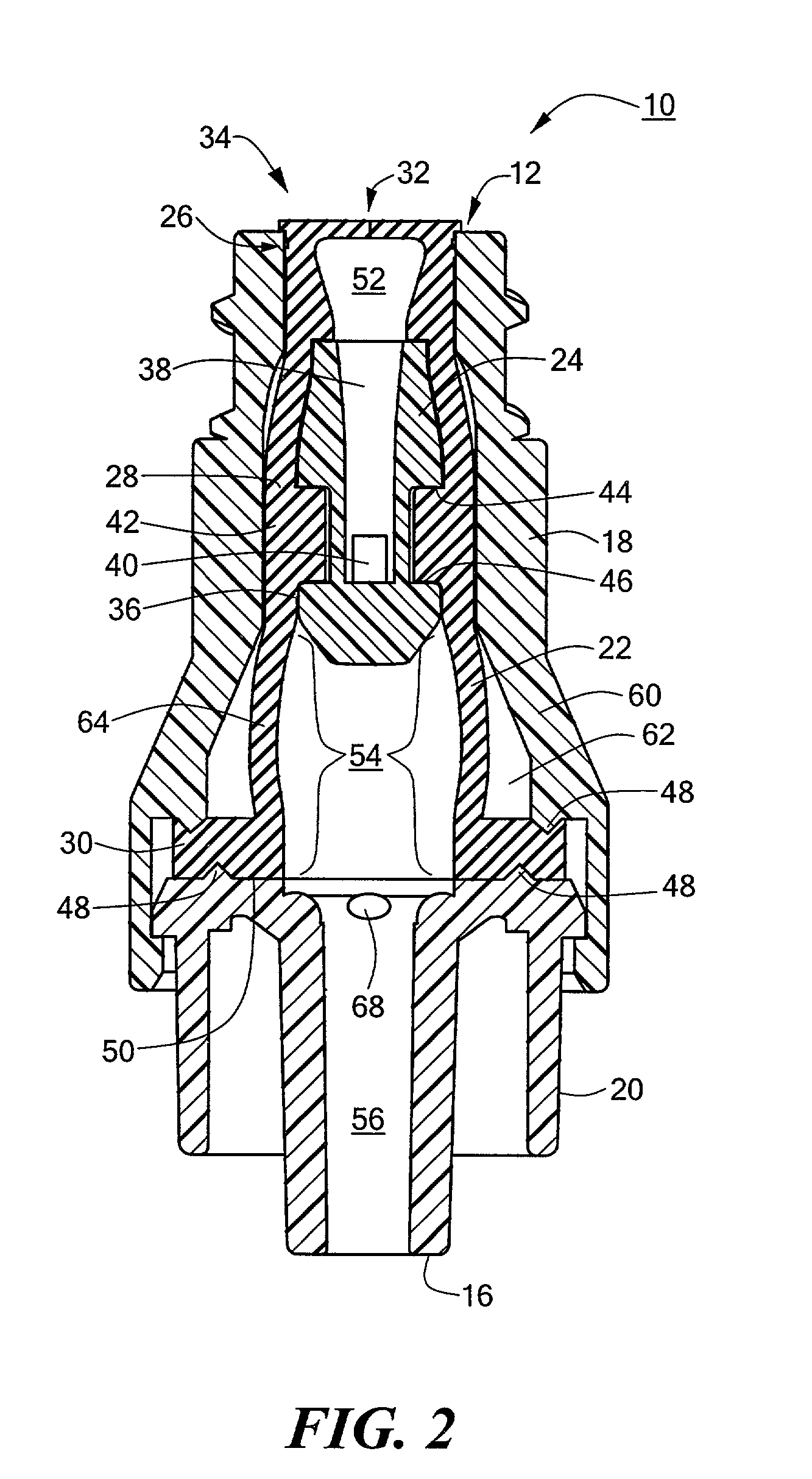 Medical valve with expandable member